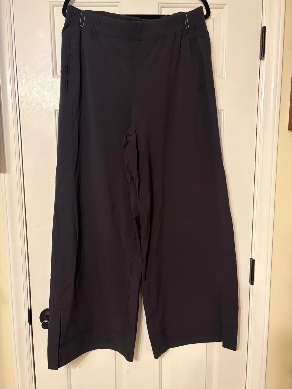 lululemon athletica Black High-Rise Wide-Leg Stretch Pants